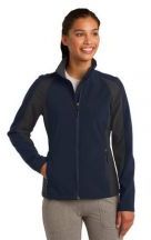 Sport-Tek® Ladies Colorblock Soft Shell Jacket